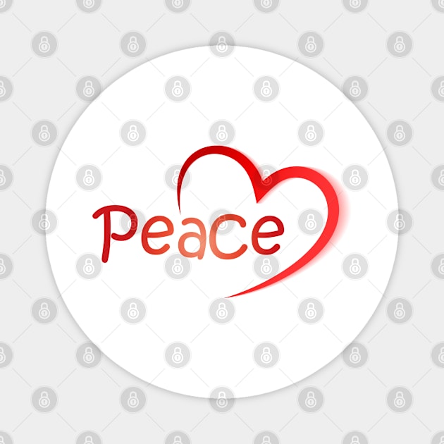 Peace lovers Magnet by Zinoo